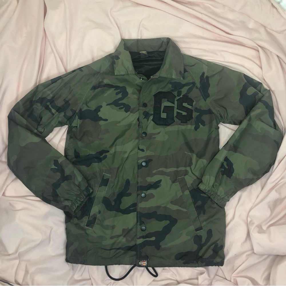 GIFT2GAB Embroidered Camo Jacket Size Small - Gifted Souls Bay Area Rare